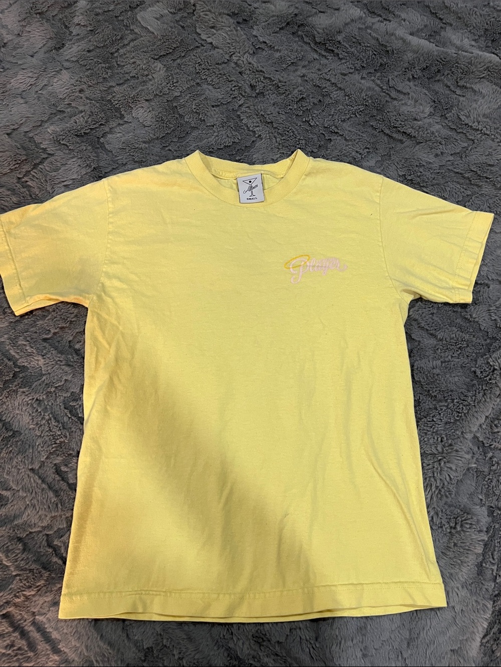 AllTimers Yellow Graphic Chest Logo Short-Sleeve T-Shirt
